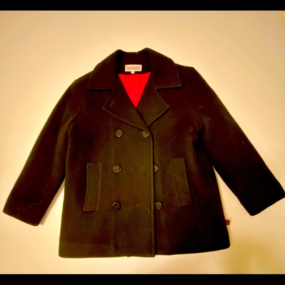 Rare Vintage American Girl Navy Wool Peacoat